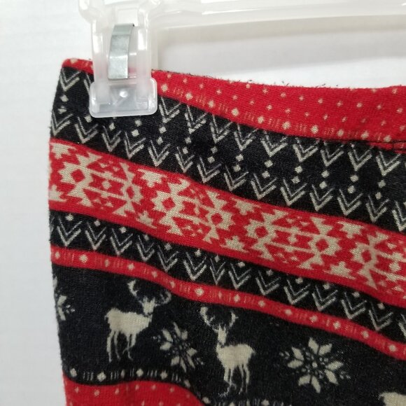 Pink Republic leggings Small Christmas XMas reindeer fair isle snowflake holiday - Picture 7 of 13